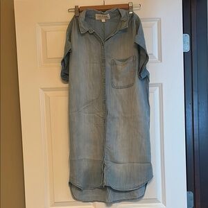 Cloth & Stone Denim Shirt Dress